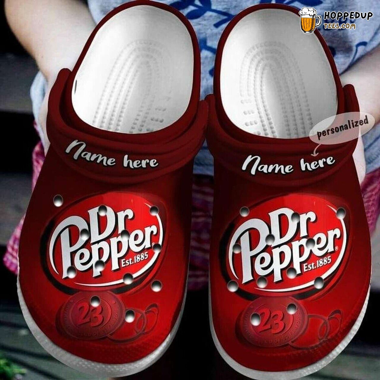Personalized Name Dr Pepper Soda Pop Theme Clogs Unique Beverage Fans Gift