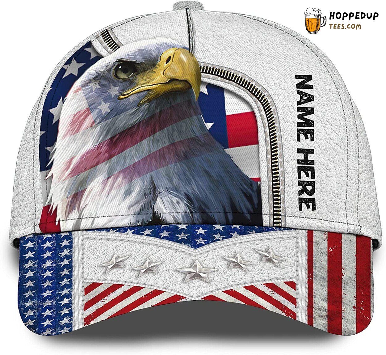 Personalized Name Veteran 3D Cap Unique Father’s Day Gift Design