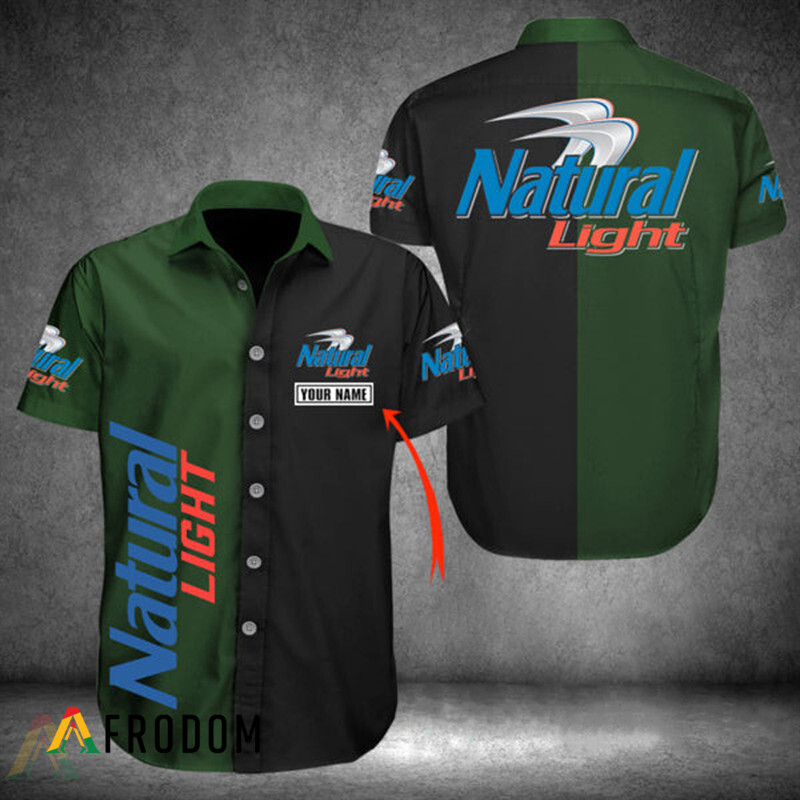 Personalized Natural Light Multicolor Button Shirt HU