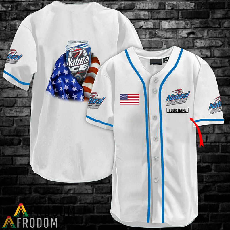 Personalized NaturalIce UsaFlag Jersey Shirt HU