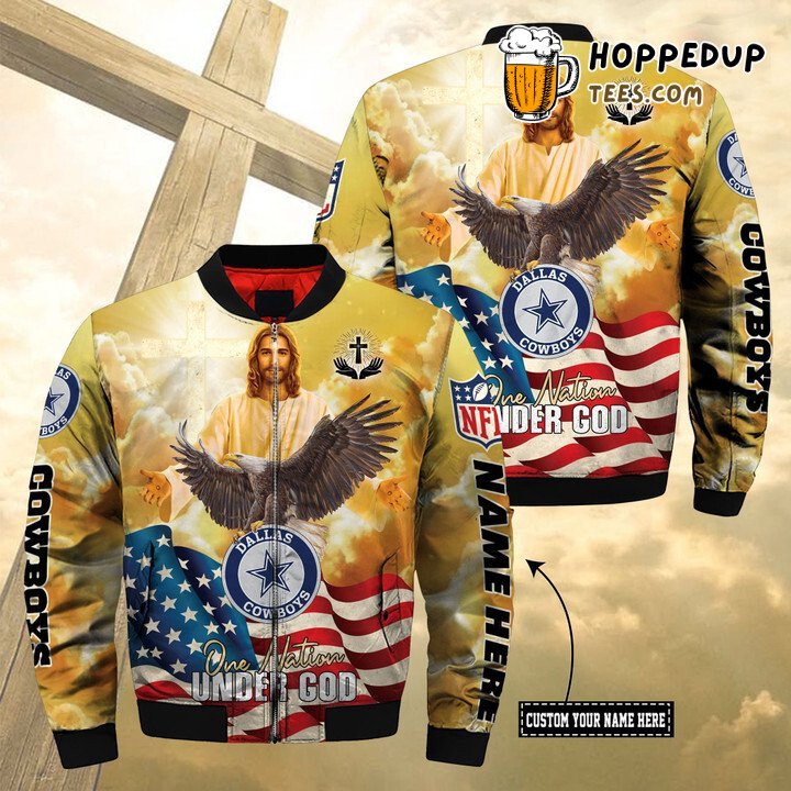 Personalized NFL Dallas Cowboys Faith Nation Bomber Jacket