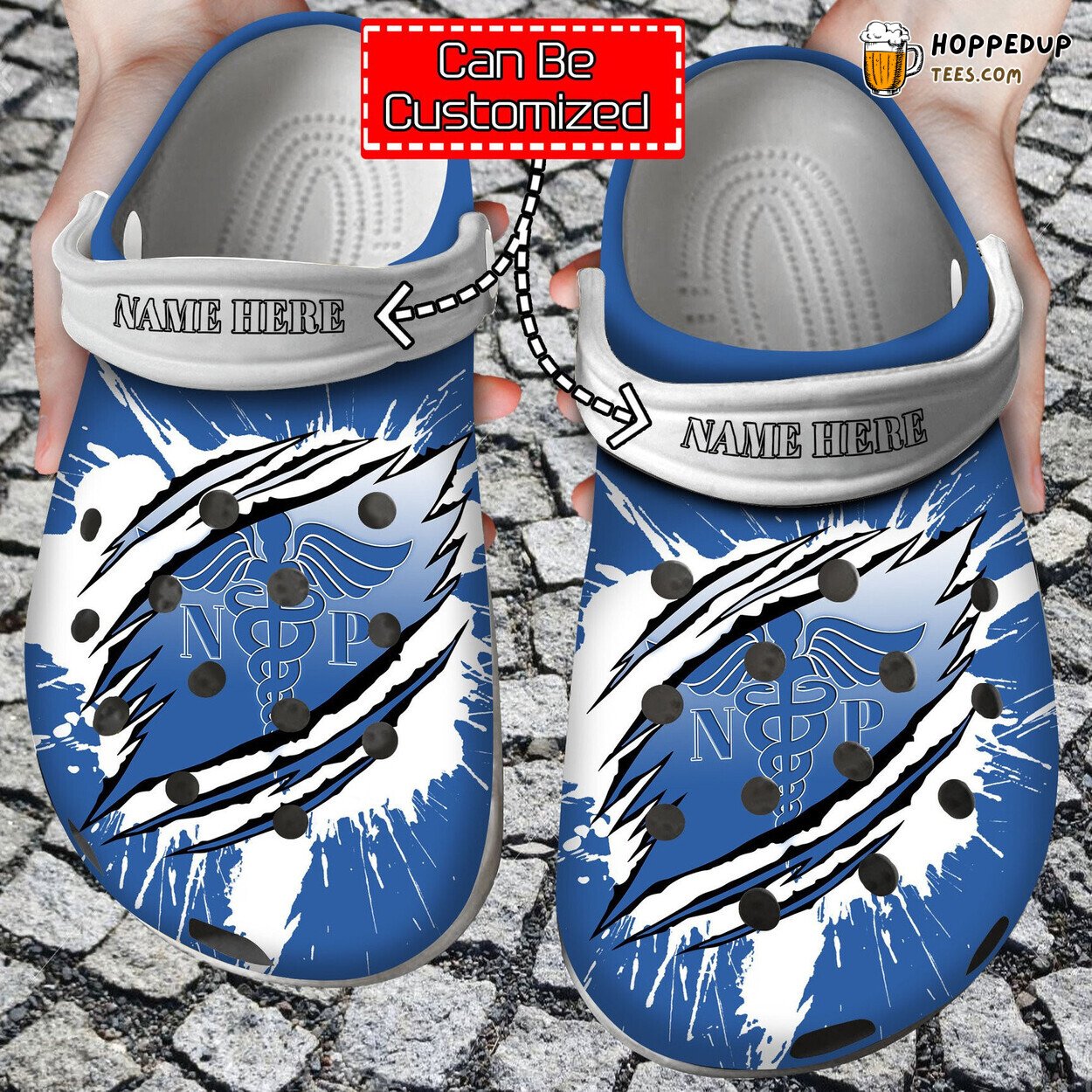 Personalized Nurse Practitioner Ripped Through Comfortable Clogs Footwear