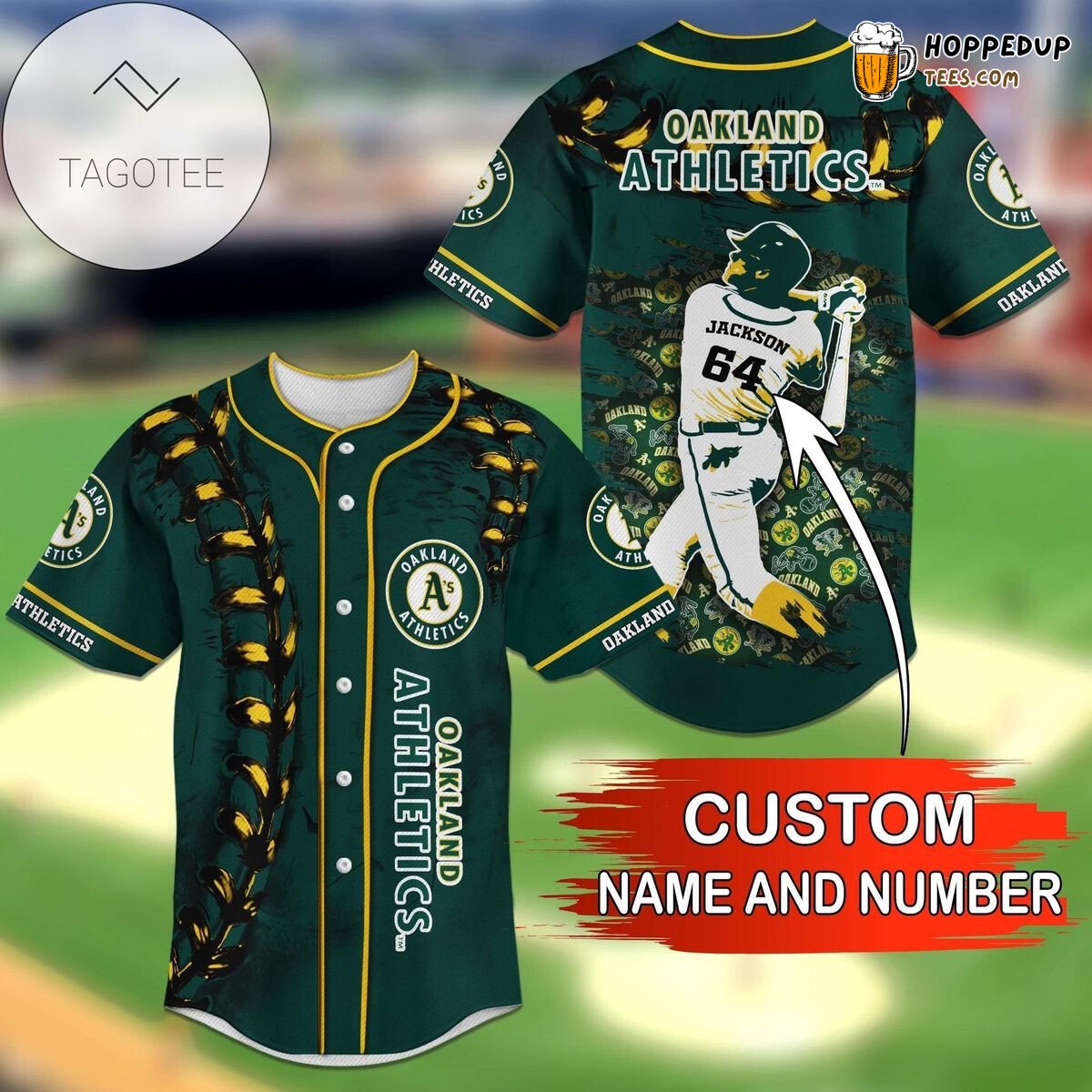 Personalized Oakland Athletics MLB Unisex Baseball Jersey Outfit