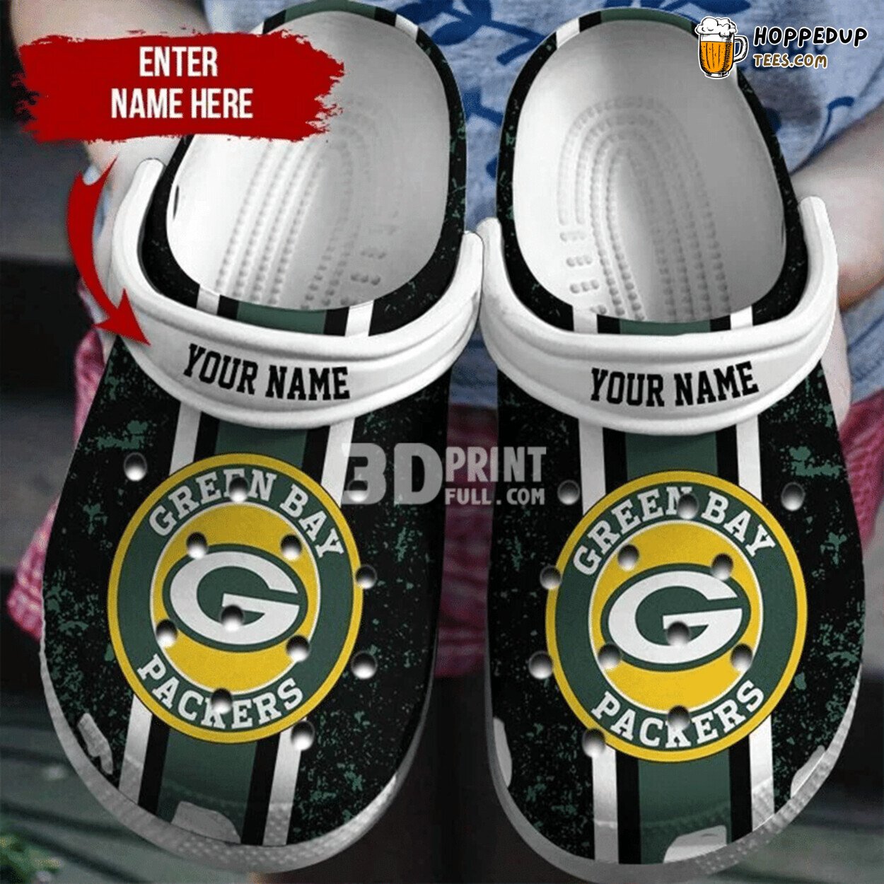 Personalized Packers Crocbland Comfortable Unique Design Clog Shoes