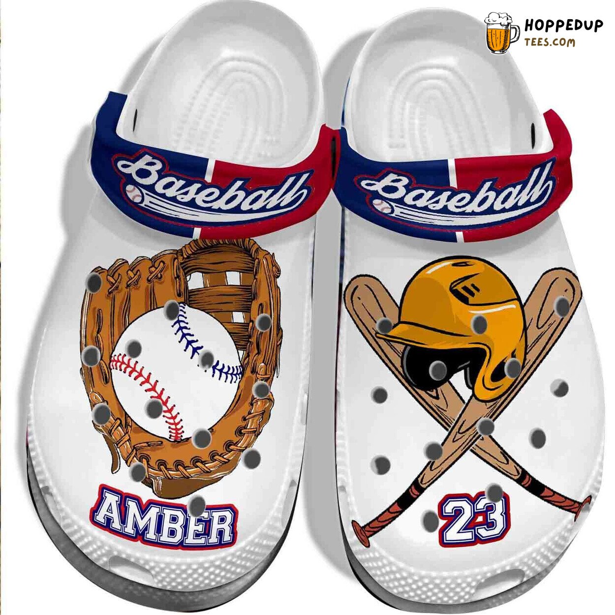 Personalized Player Baseball Equipment Theme Comfortable Clogs Sports Inspired