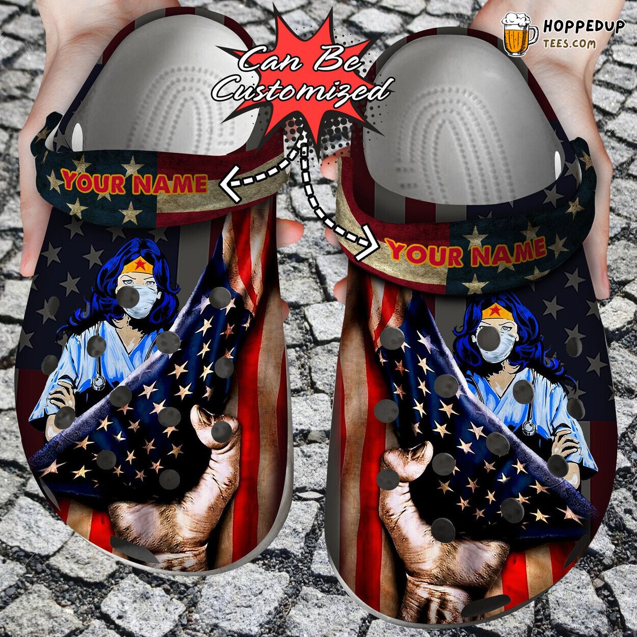 Personalized Proud To Be A Nurse Theme Comfortable Clogs Footwear