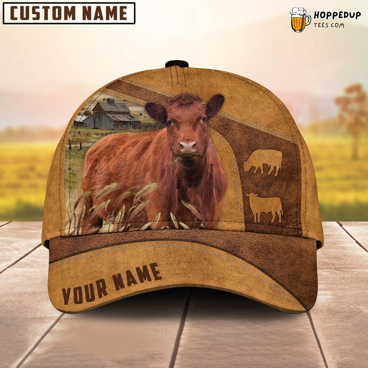 Personalized Red Angus Cattle Cap Farm Baseball Farmer Lover Design Personalized Red Angus Cattle Cap Farm Baseball Farmer Lover Design