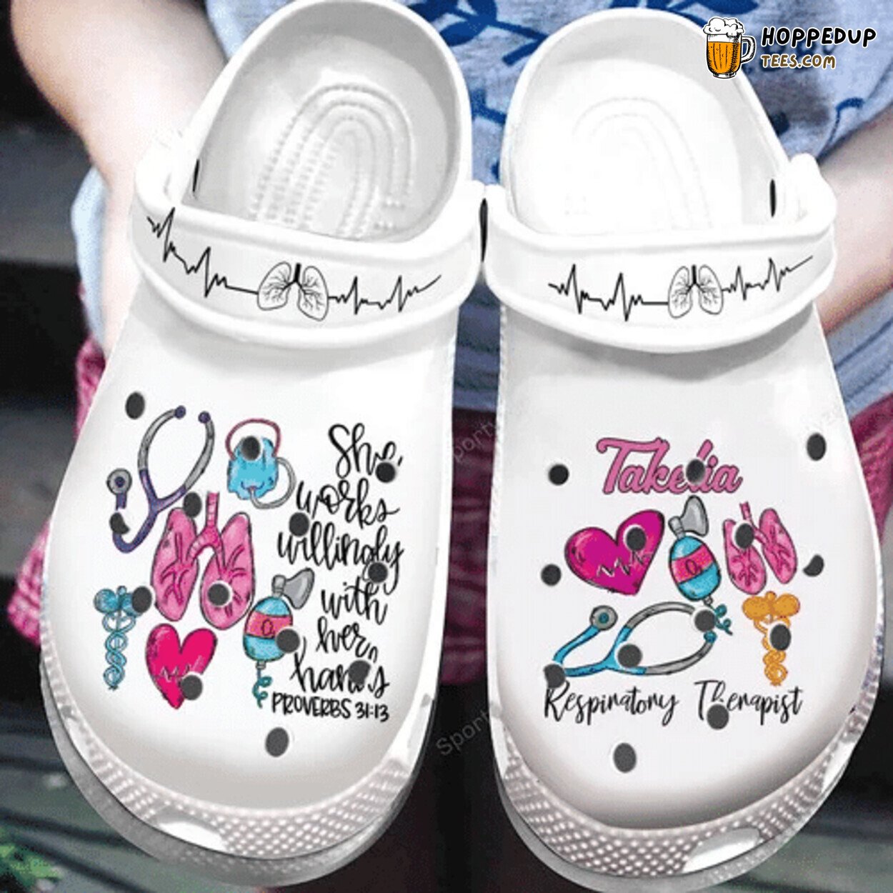Personalized Respiratory Therapist Comfortable Unique Design Clog Shoes