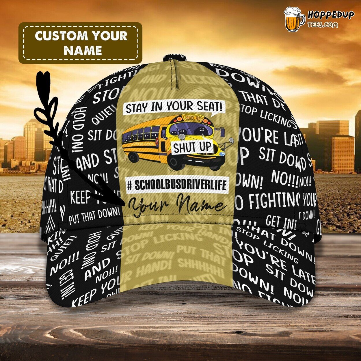 Personalized Schoolbus Driver Classic Cap 3D Unique Design Custom Trip