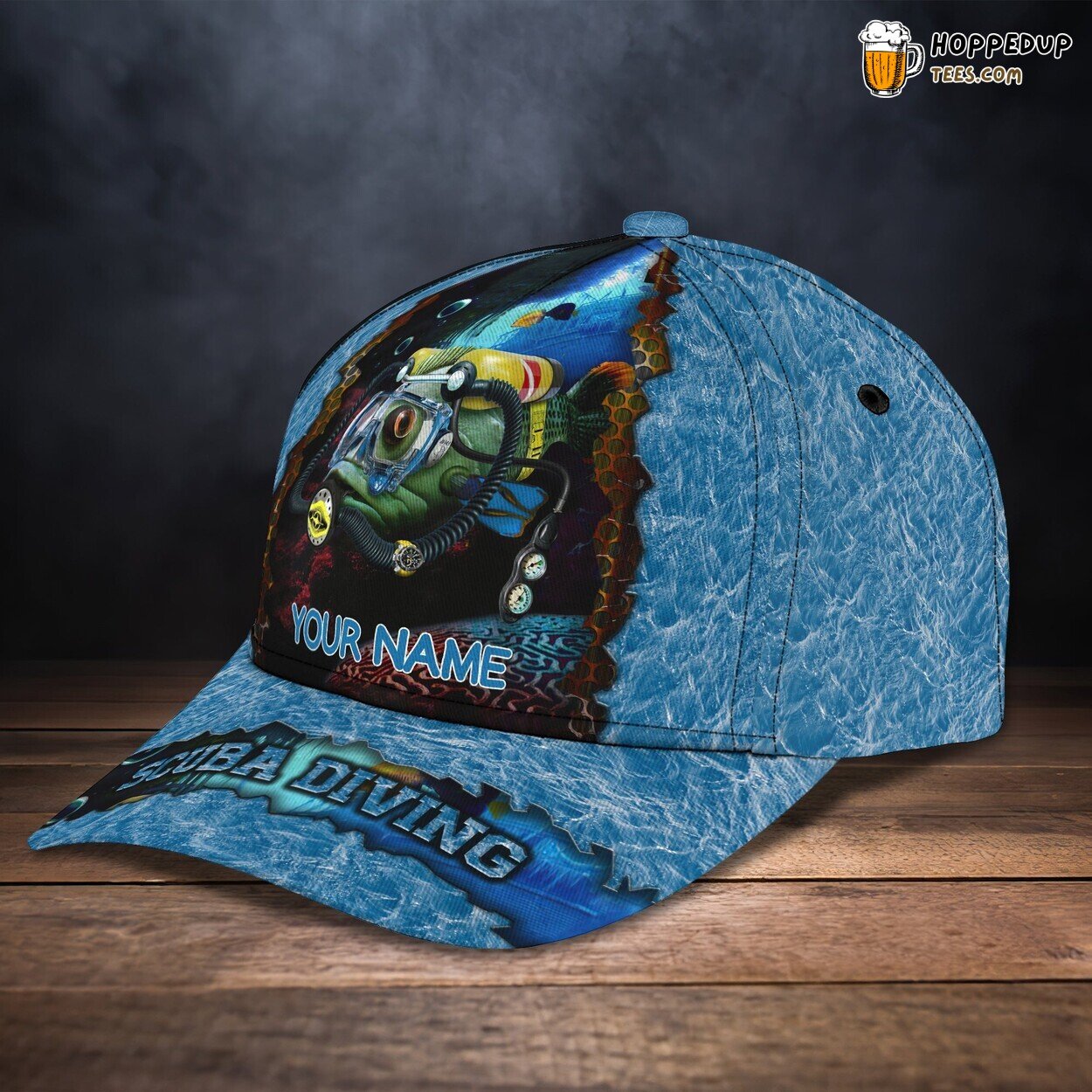 Personalized Scuba Diving Adventure Classic Cap 3D Unique Marine Design