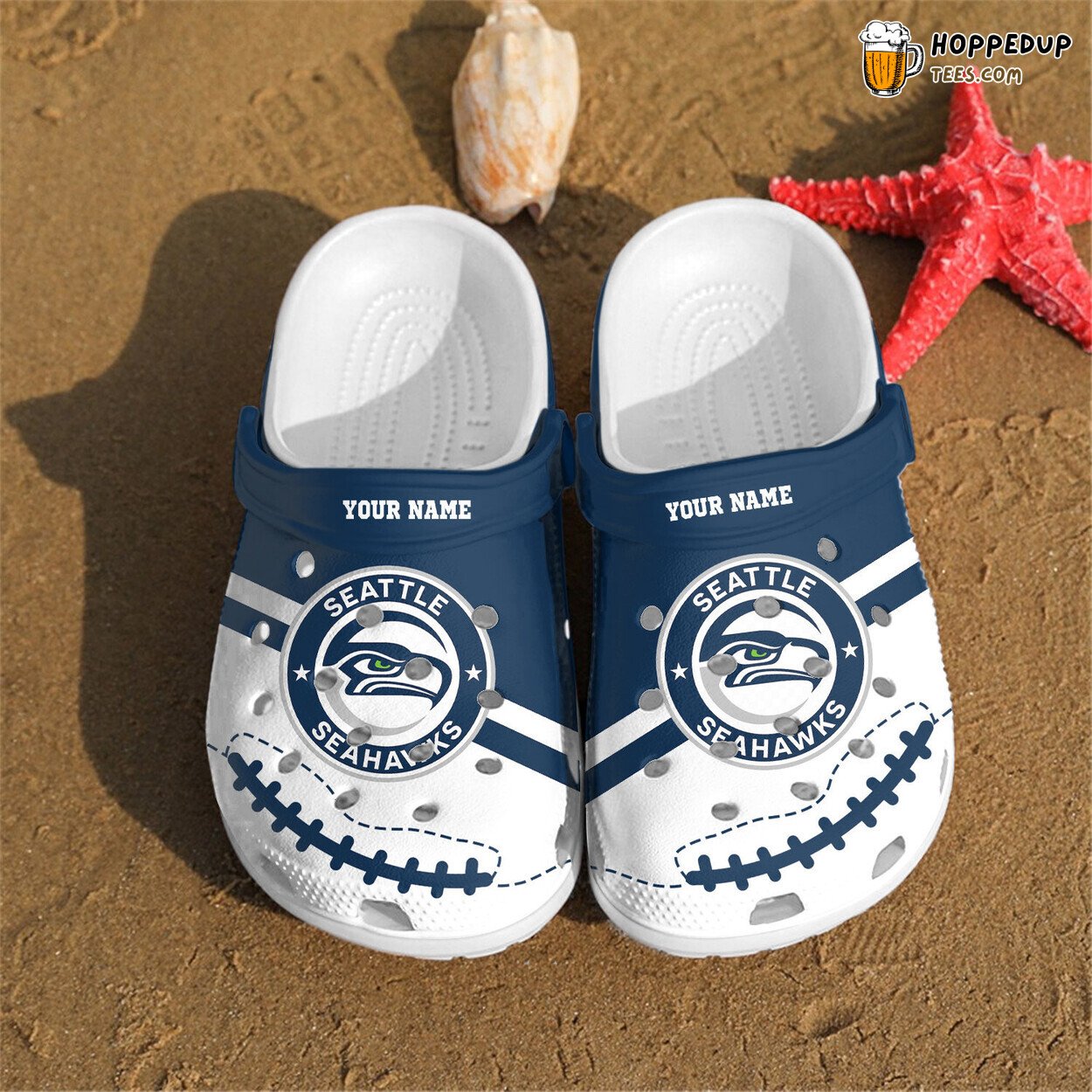 Personalized Seattle Seahawks Comfortable Unique Clog Shoes