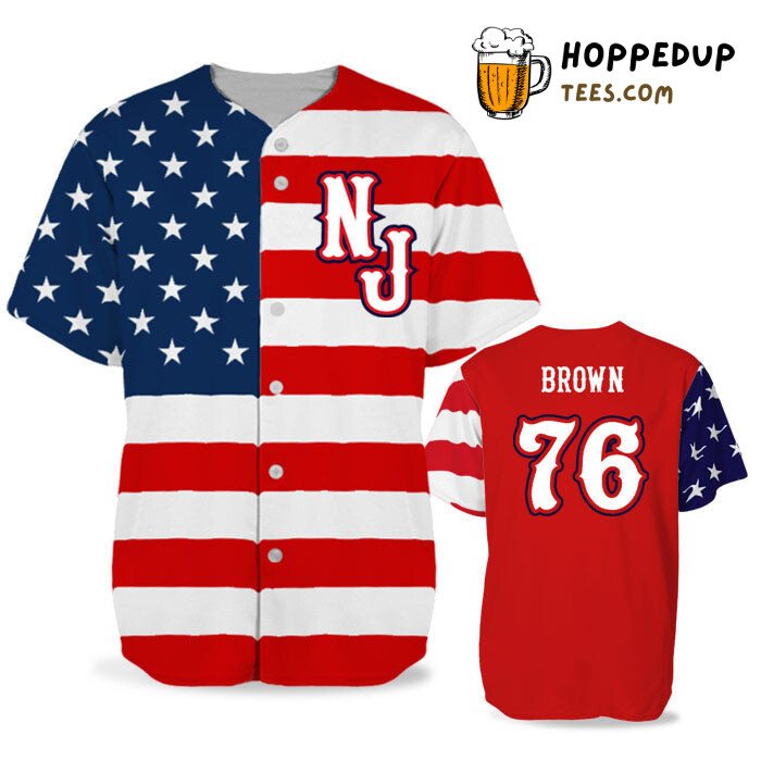 Personalized StarSpangled Banner Patriotic Baseball Tee Jersey Shirts 3D