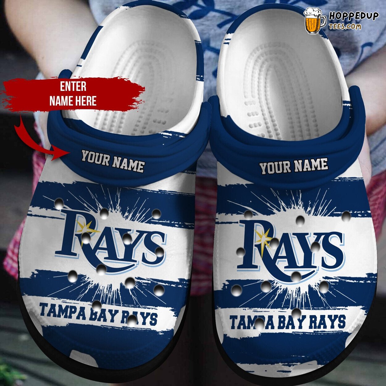 Personalized Tampa Bay Ray Crocbland Unique Comfort Clogs