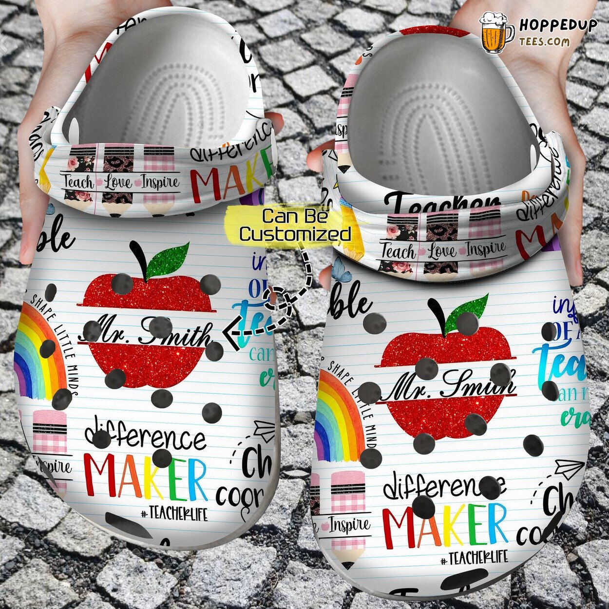 Personalized Teacher Fuel Chaos Coordinator Life Comfortable Clogs Shoes