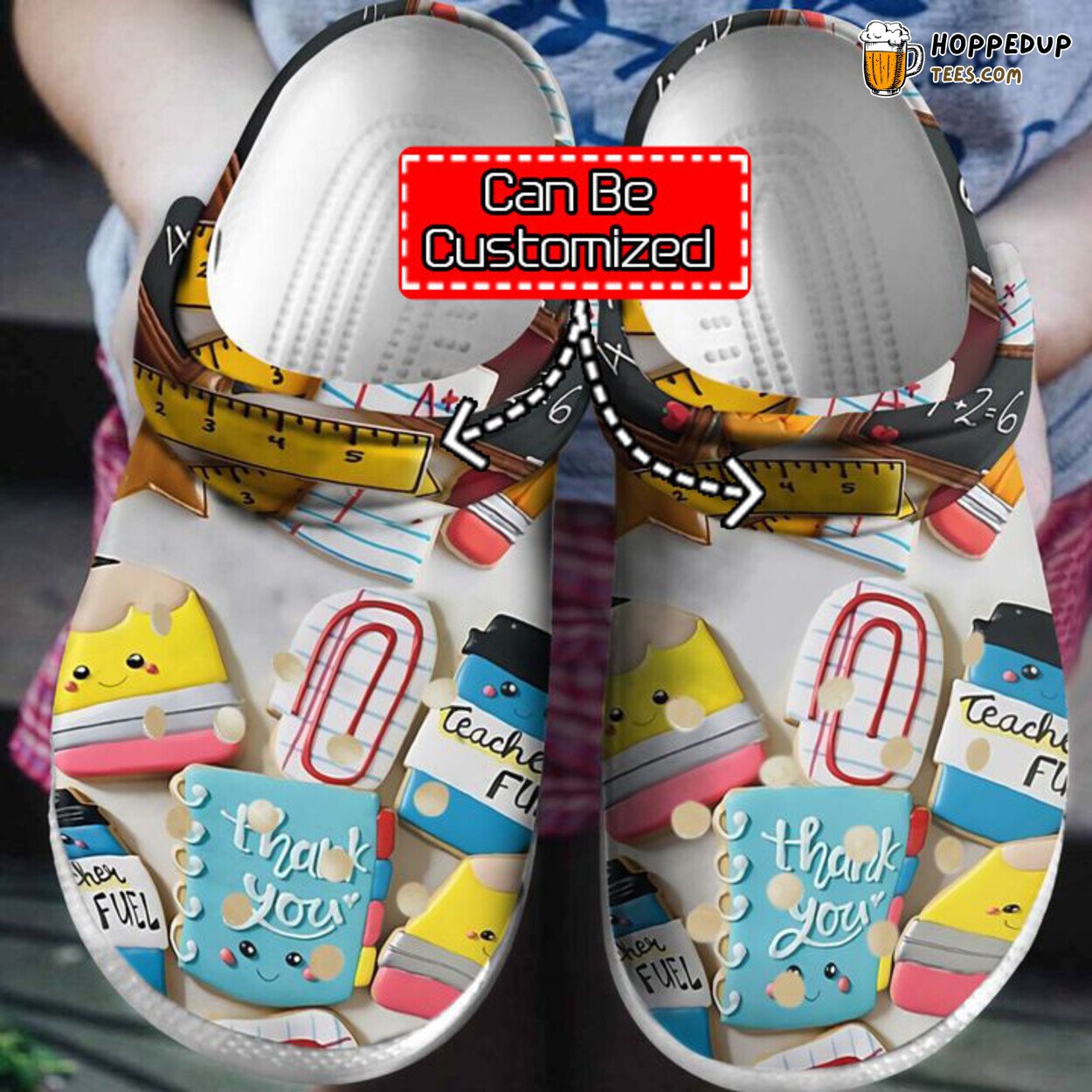 Personalized Teacher Fuel Themed Comfortable Clog Shoes Educational Gift