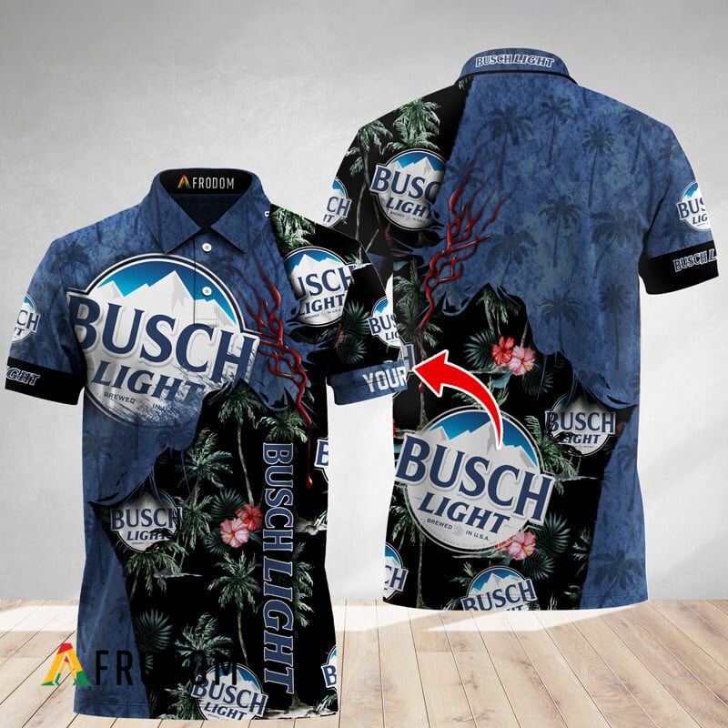 Personalized Tropical Busch Light God Polo Shirt HU