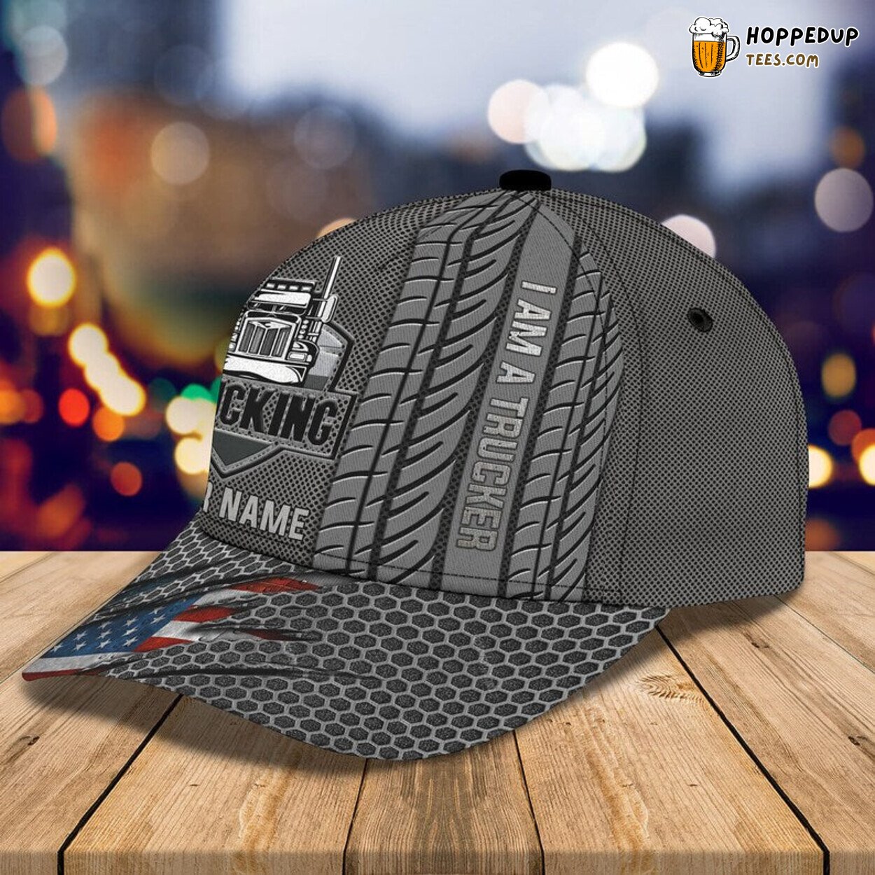 Personalized Truck Driver Snapback Cap 3D Trucker Design Unique Friends Gift