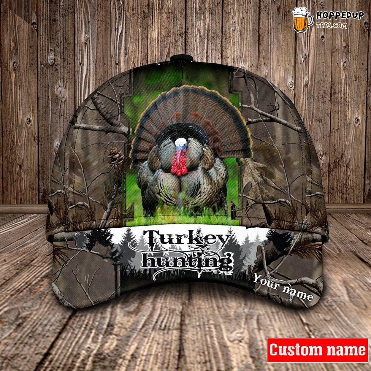 Personalized Turkey Hunting Cap Unique Birthday Father’s Day Gift Dad Son