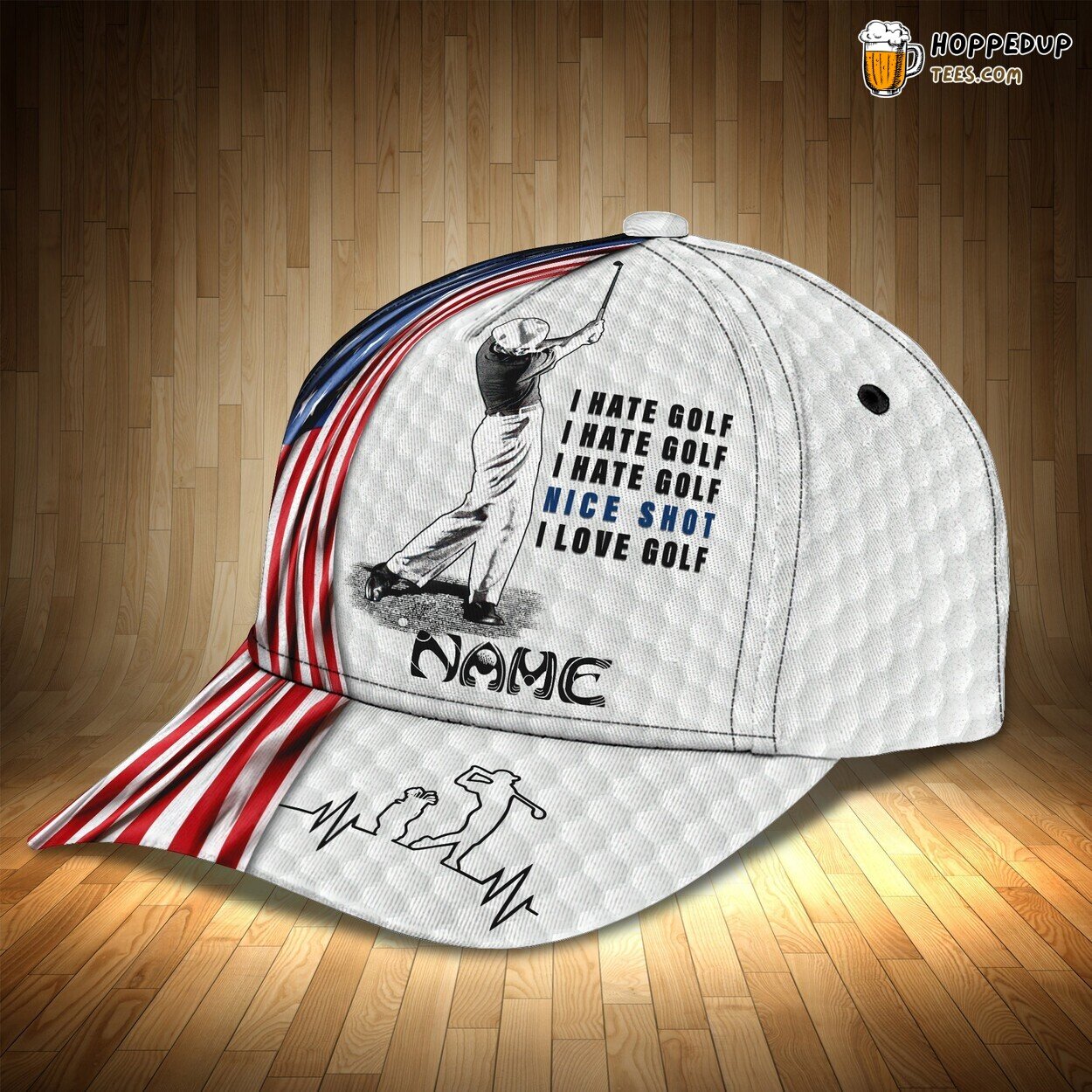 Personalized Unique Golf Enthusiast 3D Classic Cap Design Trend
