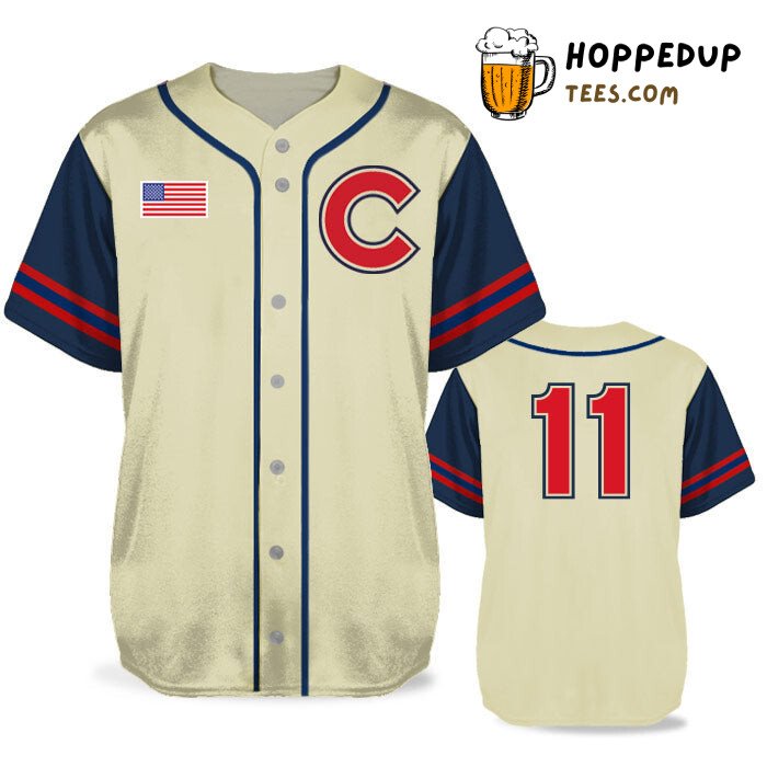 Personalized USA Pastime Baseball Tee Jersey Shirts 3D