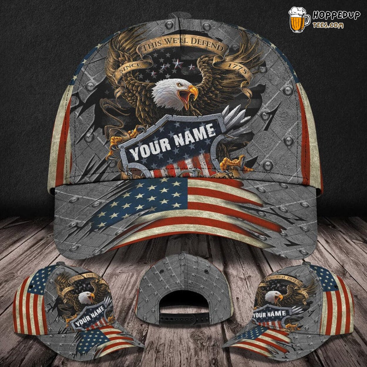 Personalized Veteran Snapback Cap Eagle Gift Unique Design Men Women