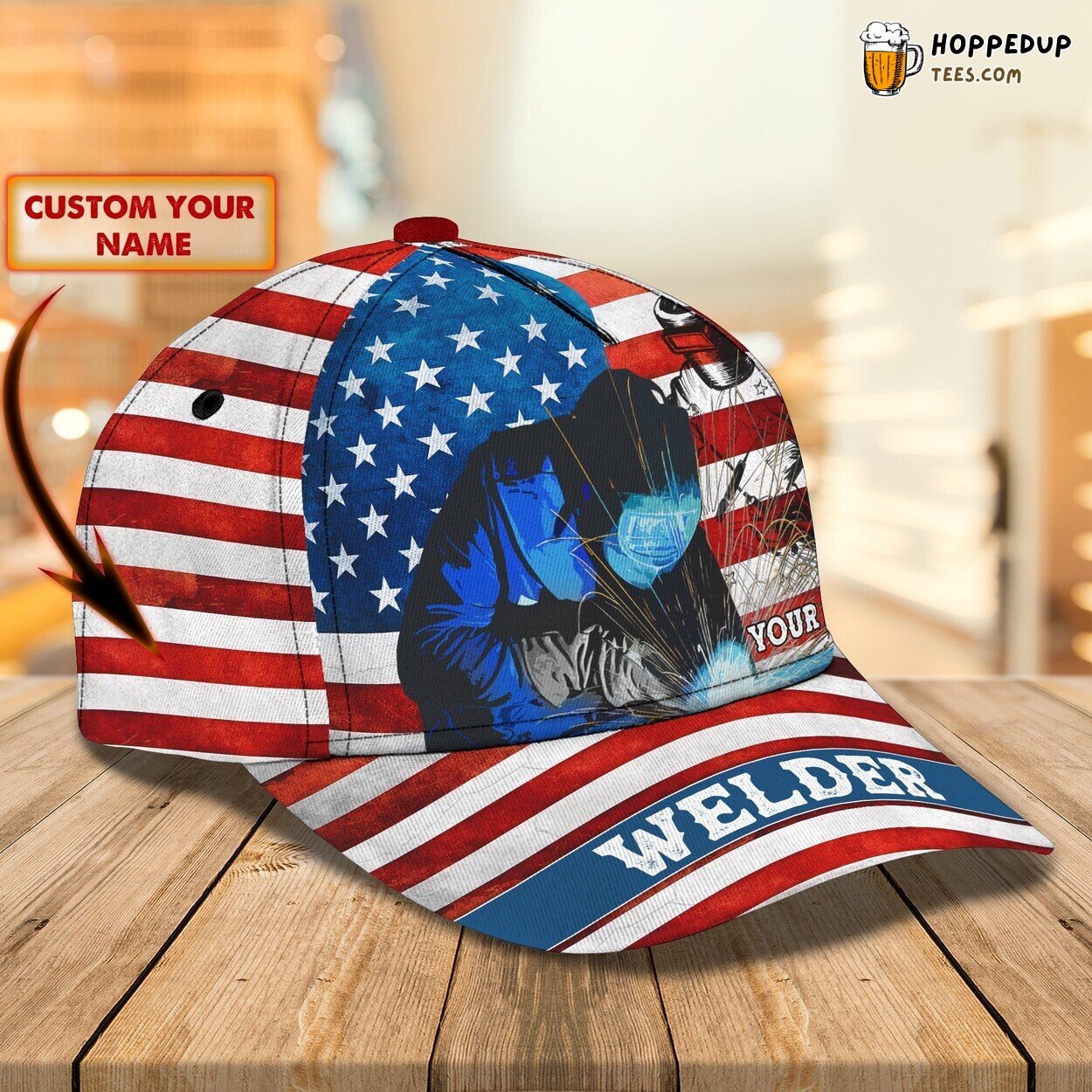 Personalized Welding Artisan Classic Cap 3D Unique Custom Metal Design
