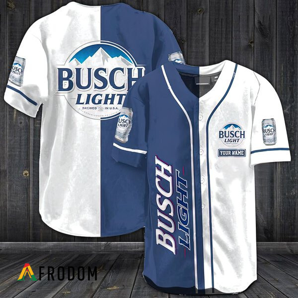Personalized White Busch Light Baseball Jersey HU