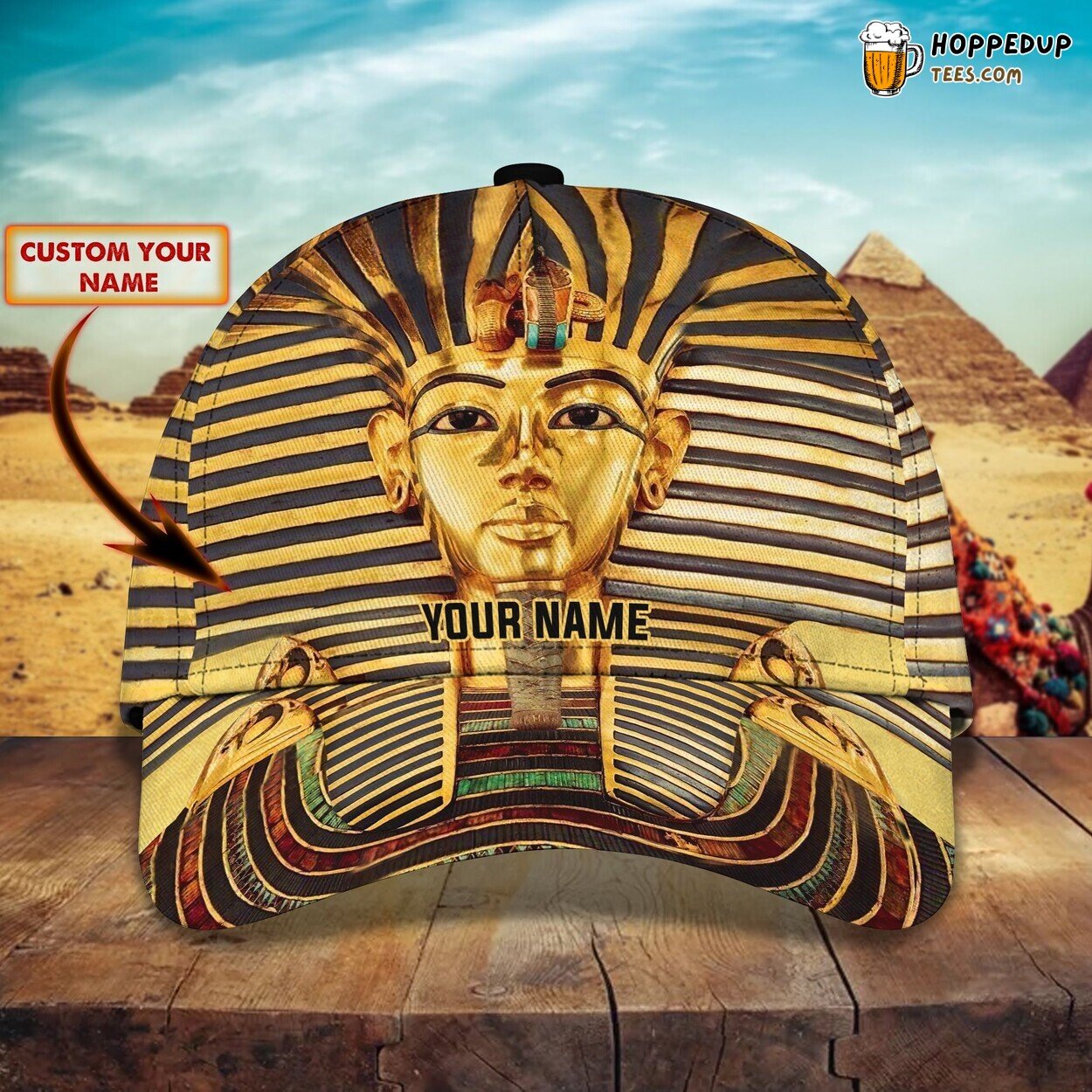 Pharaon Elegance 3D Classic Cap Personalized Unique Name Design Edition
