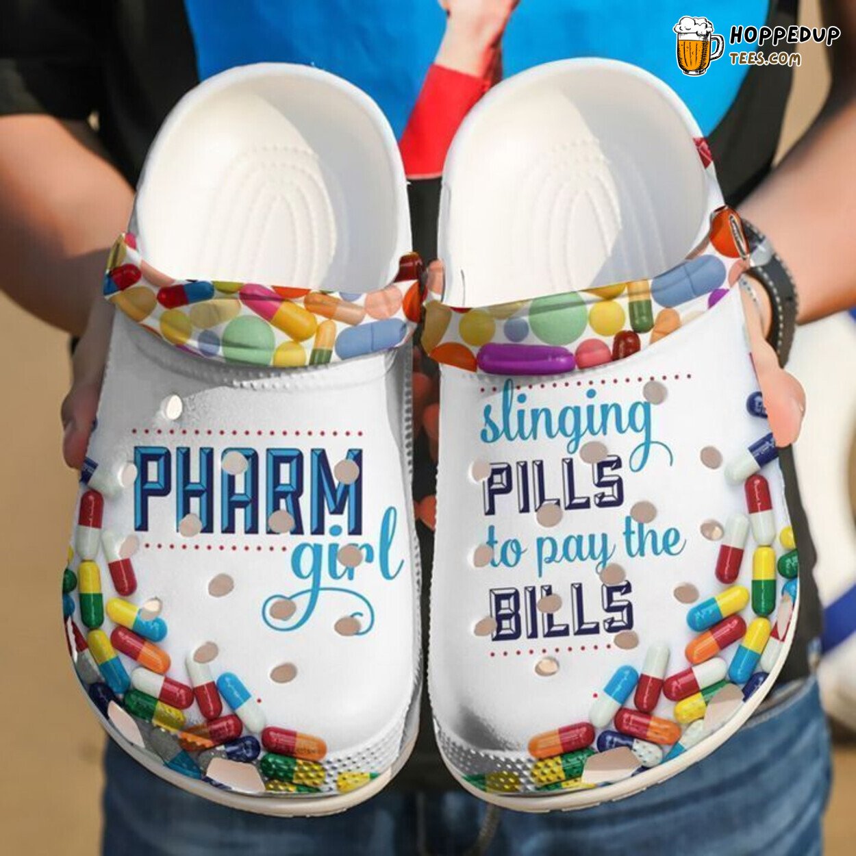 Pharmacy Pharm Girls Classic Comfortable Clogs Shoes Unique Medical Field