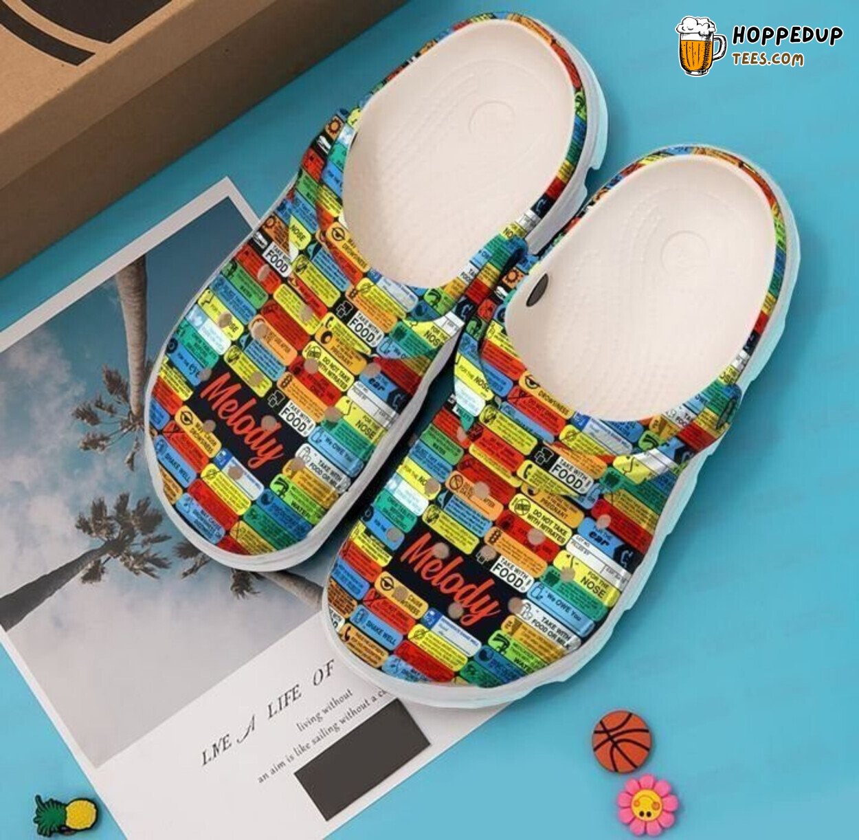 Pharmacy Warning Label Classic Comfortable Unique Clogs Shoes