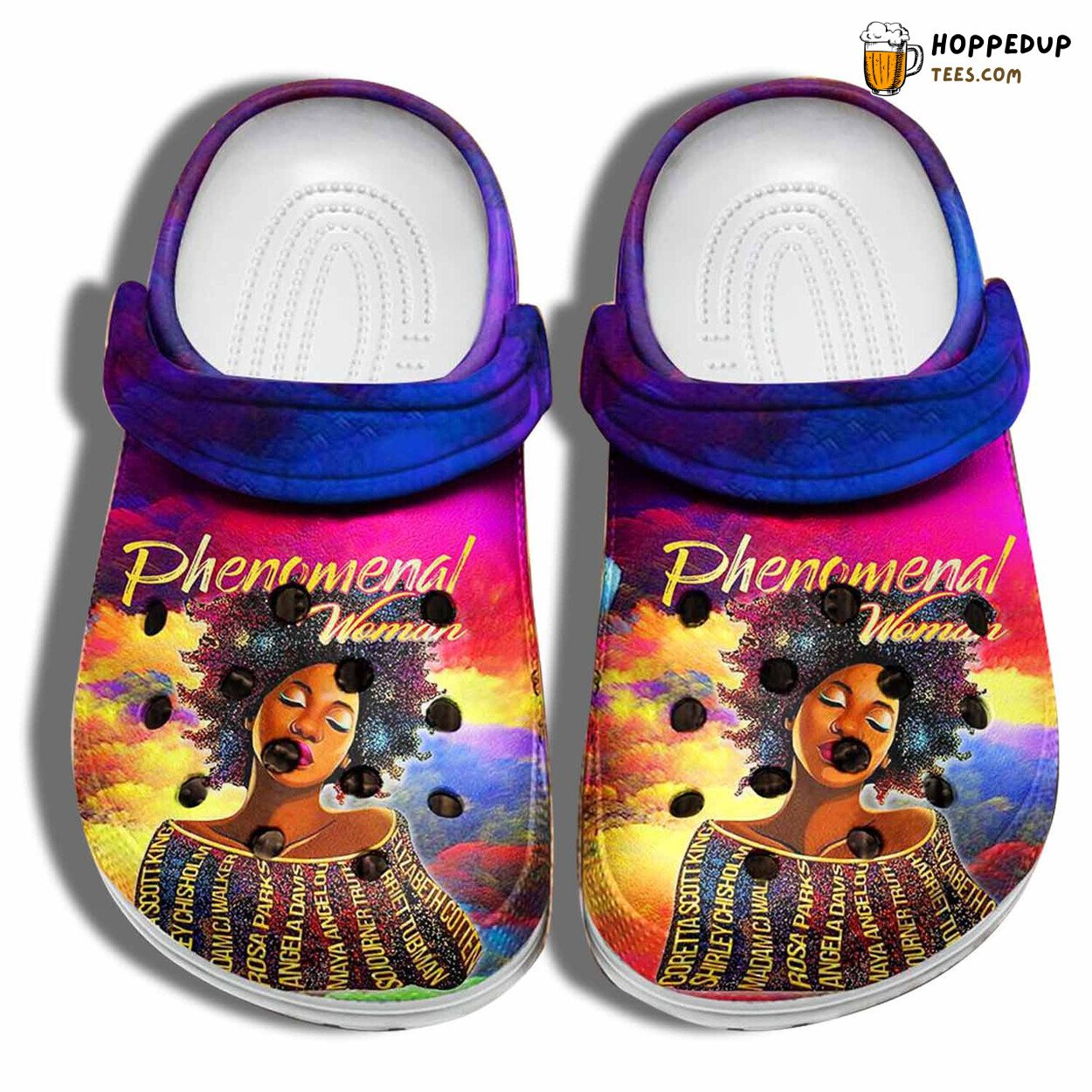 Phenomenal Black Woman Custom Beach Shoes Gift for Mothers Day Women