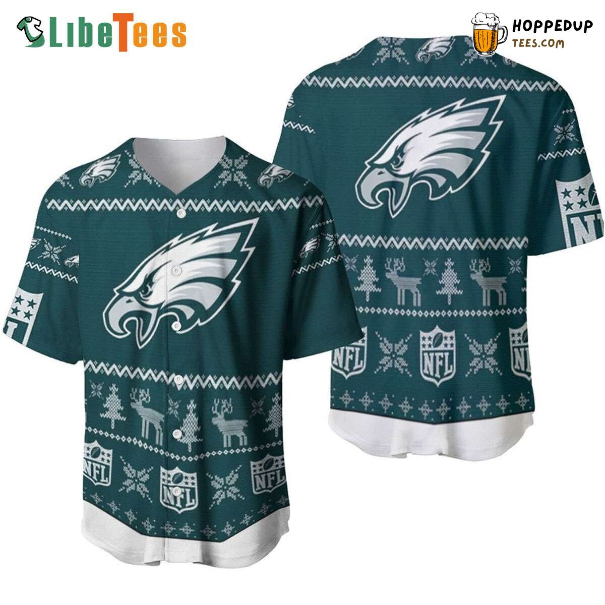 Philadelphia Eagles Baseball Jersey Christmas Perfect Gifts For Your Loved Ones Jersey Shirt
