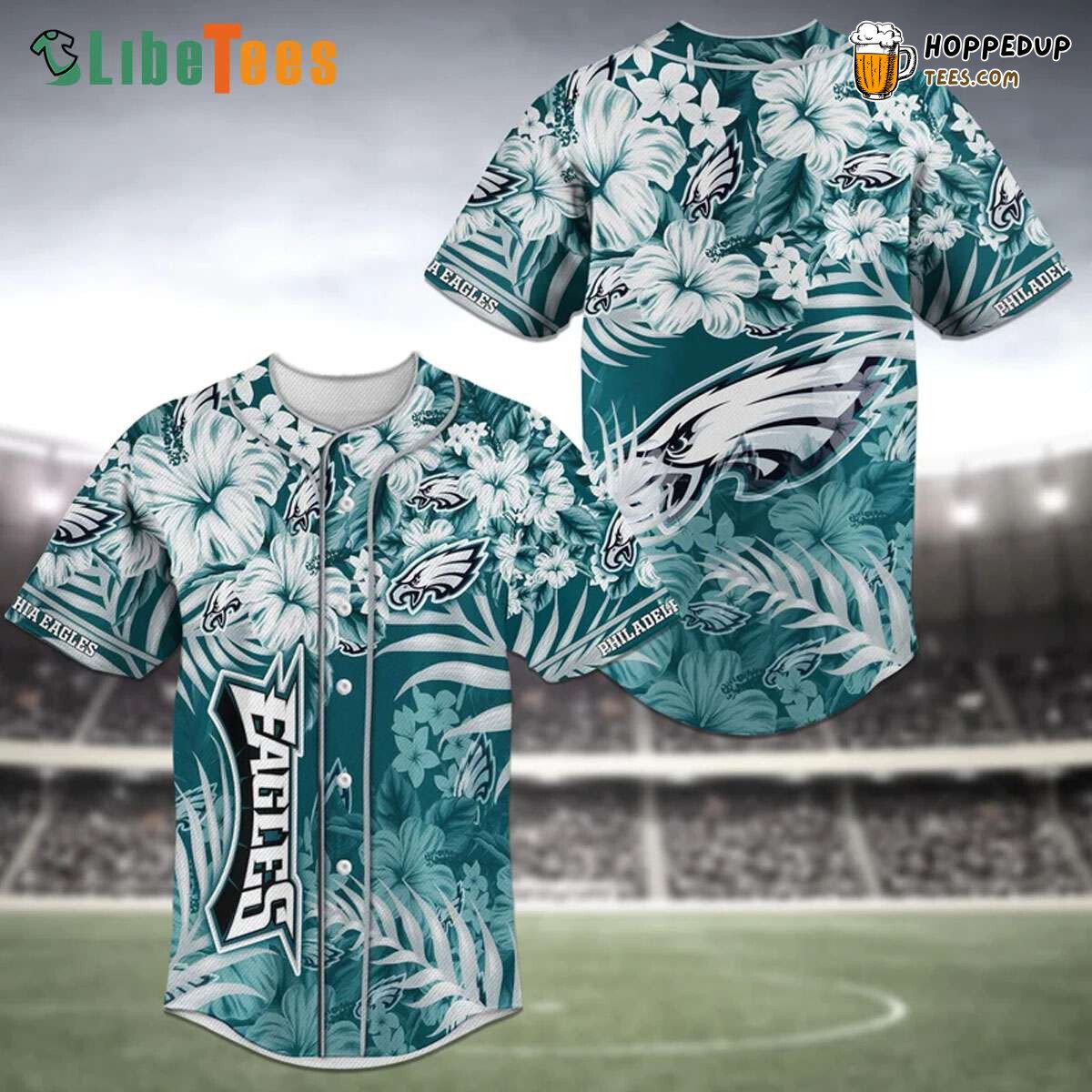 Philadelphia Eagles Baseball Jersey Flowers Perfect Gifts For Your Loved Ones Jersey Shirt