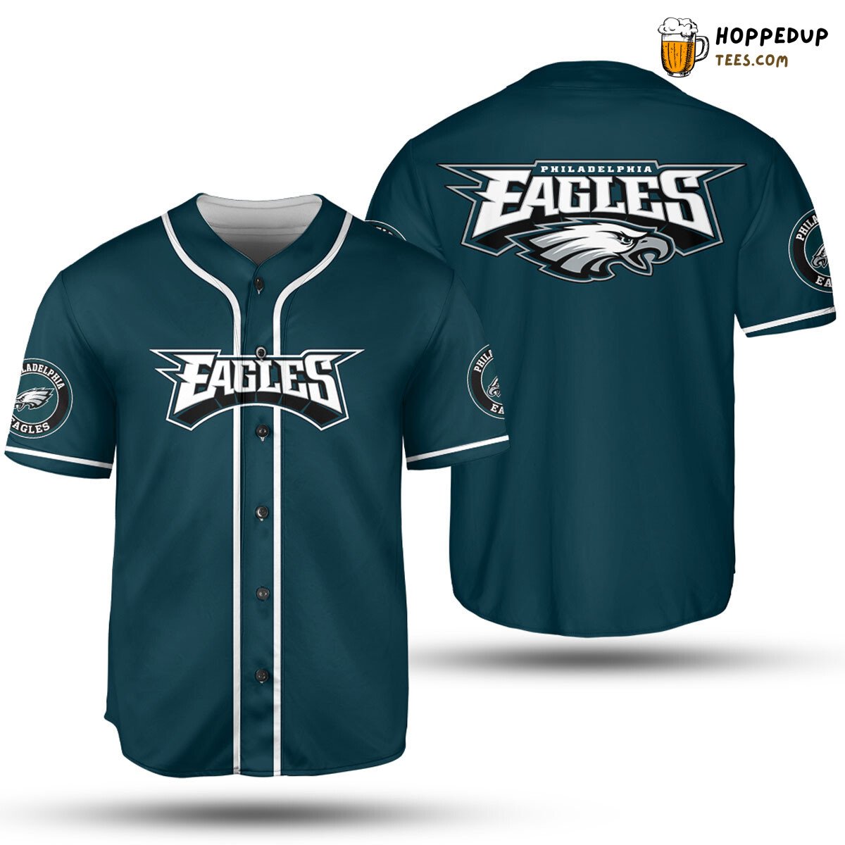 Philadelphia Eagles Baseball Jersey Green Perfect Gifts For Your Loved Ones Jersey Shirt