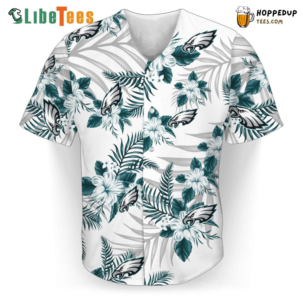 Philadelphia Eagles Baseball Jersey Tropical Hawaii Perfect Gifts For Your Loved Ones Jersey Shirt