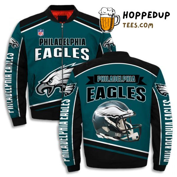 Philadelphia Eagles Bomber Jacket Tailored in Printful 3D