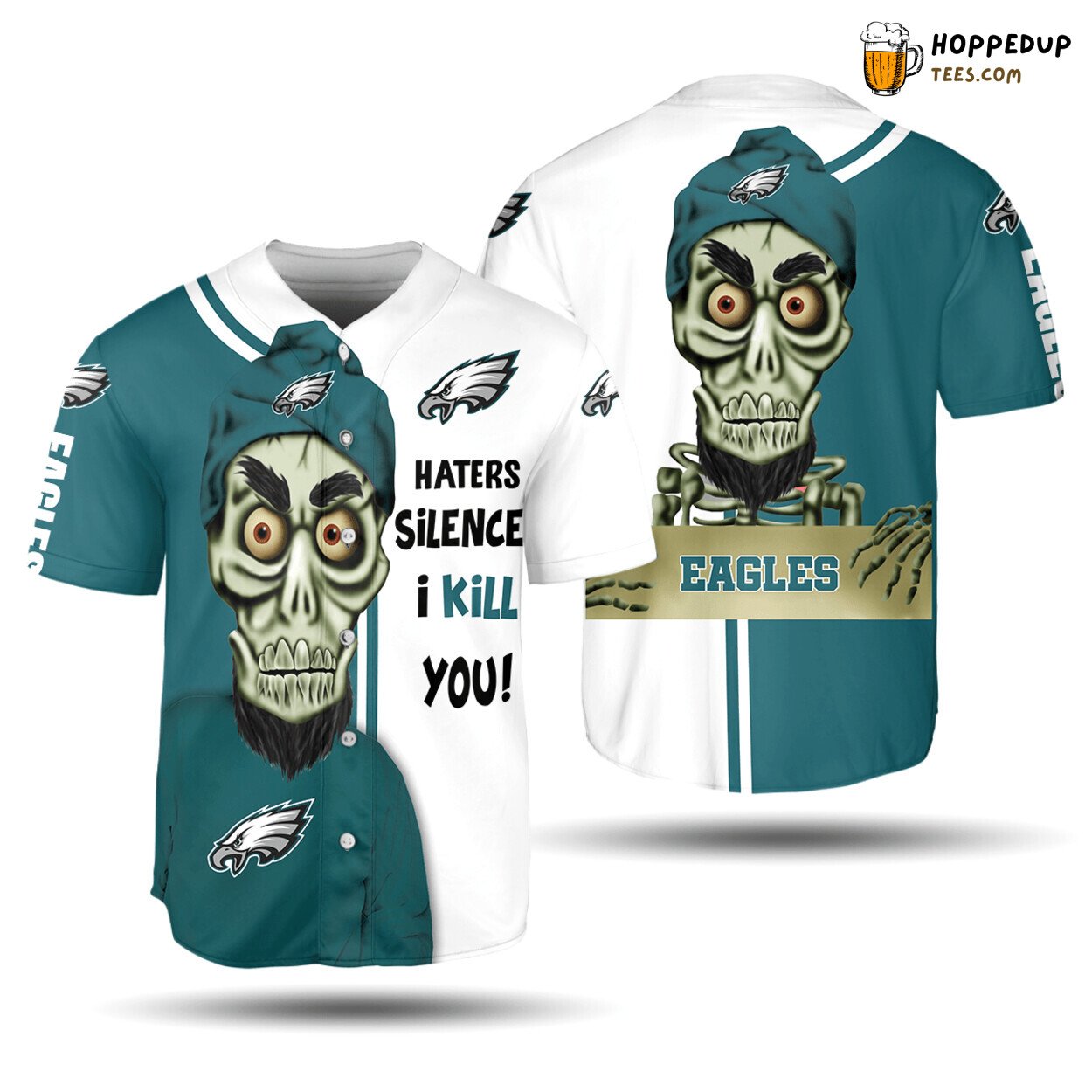 Philadelphia Eagles Haters I Kill You Baseball Jersey
