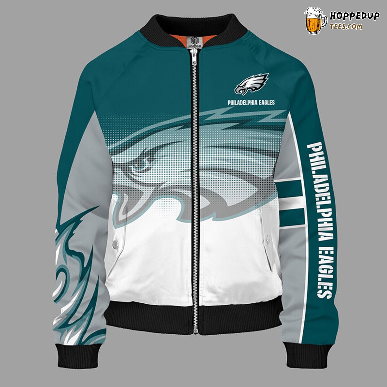 Philadelphia Eagles NFL Green Bomber Jacket Unique Stylish Look