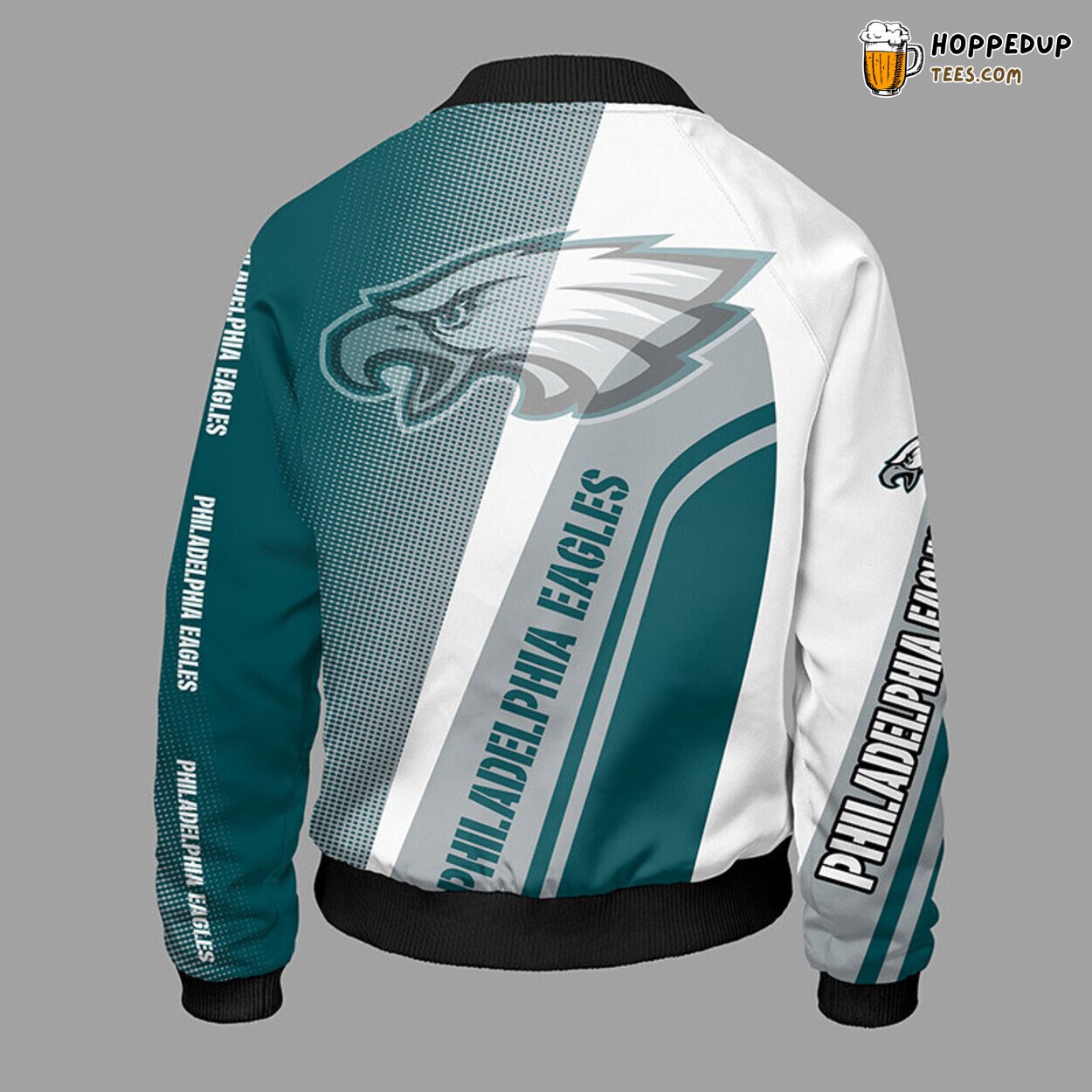 Philadelphia Eagles NFL Green Unisex Bomber Jacket Distinct Look