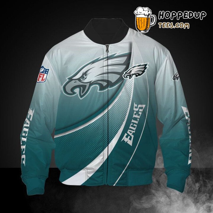 Philadelphia Eagles NFL Light Green Urban Bomber Jacket Style
