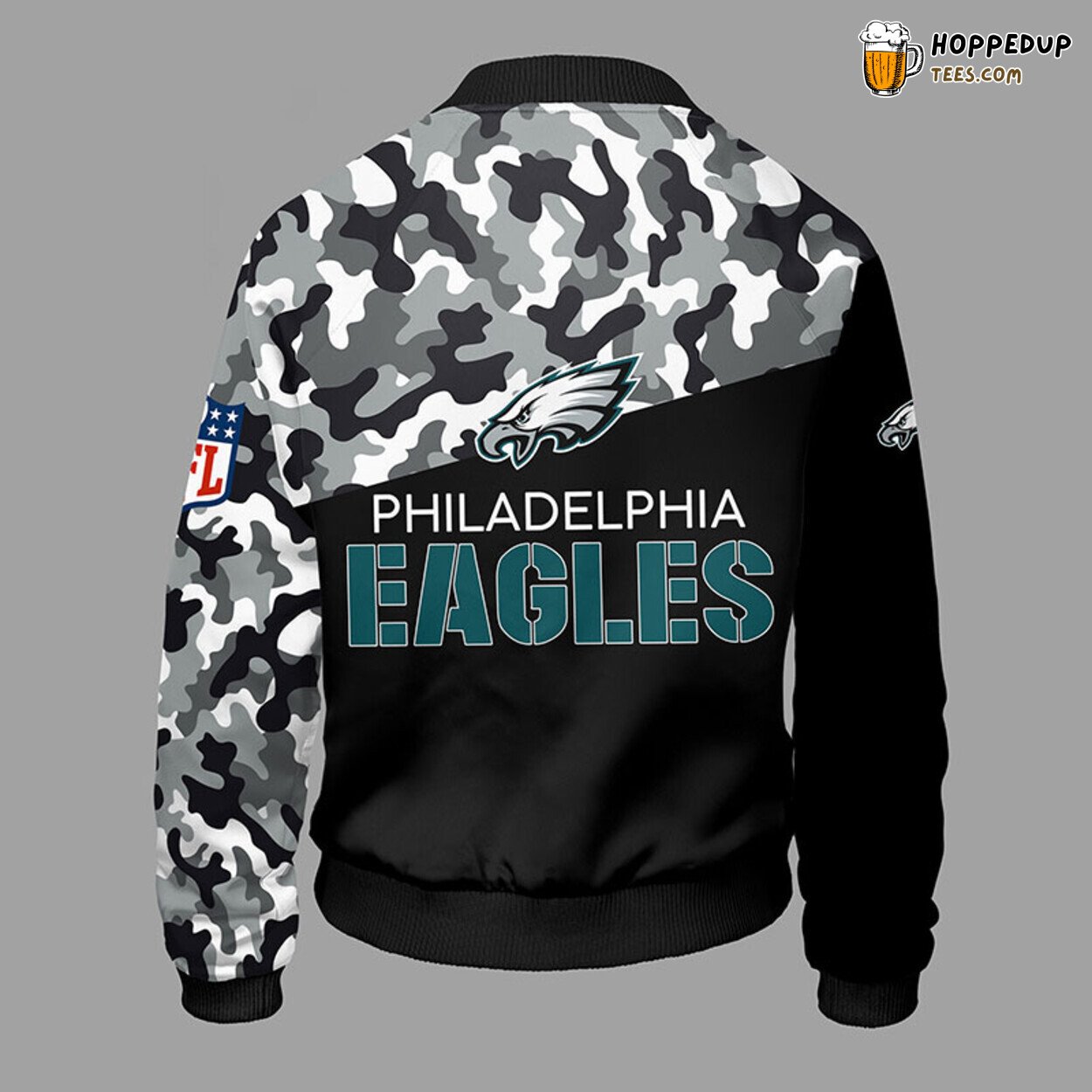 Philadelphia Eagles NFL Unique Camouflage Green Bomber Jacket
