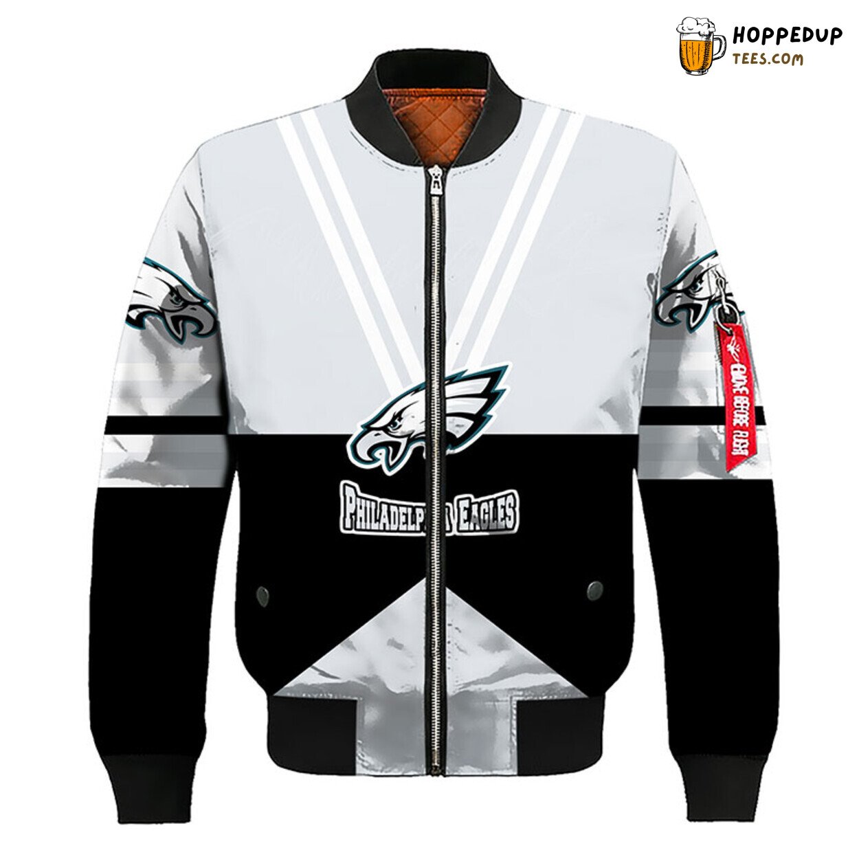 Philadelphia Eagles NFL Unique Silver Bomber Jacket Design