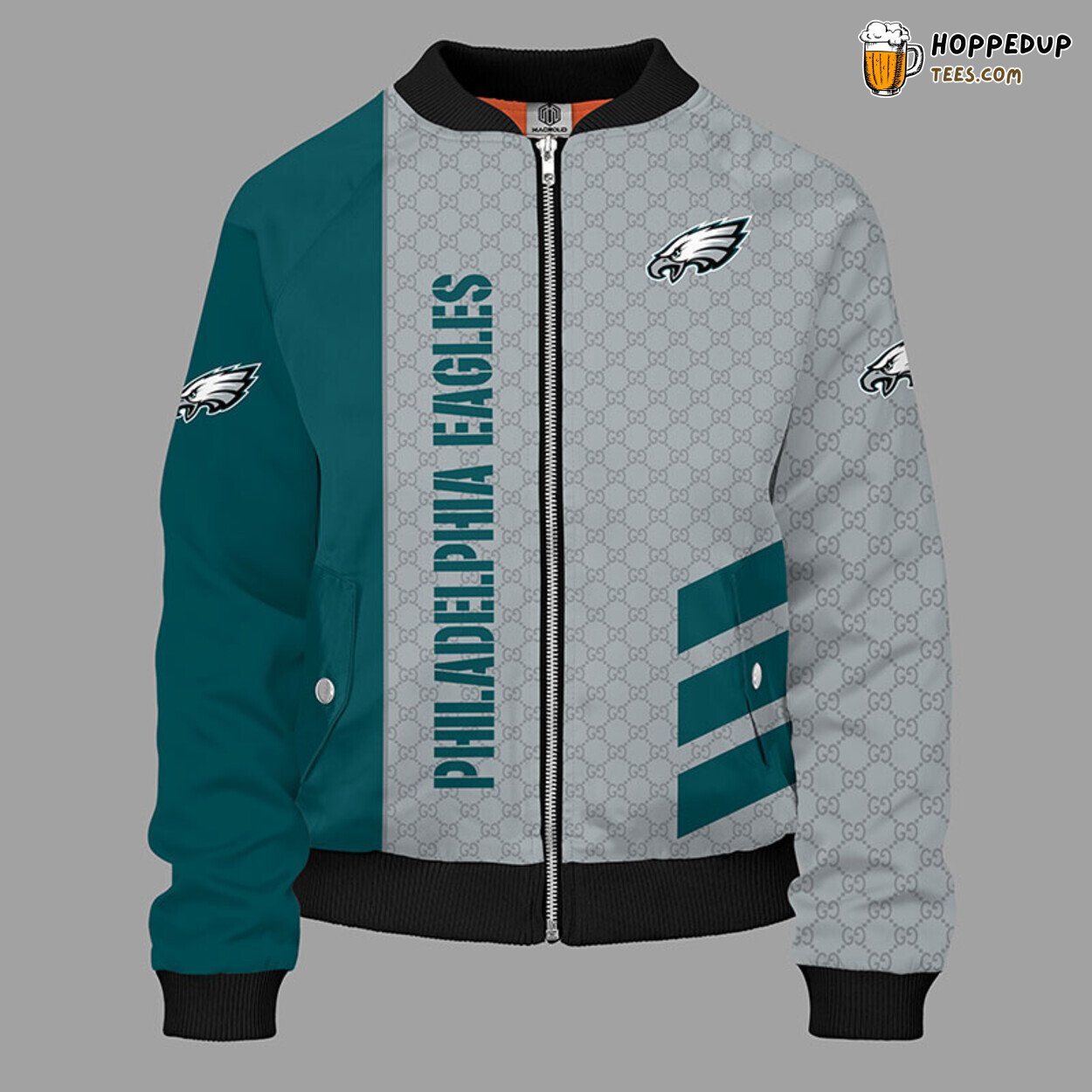Philadelphia Eagles NFL Unisex Distinct Green Bomber Jacket