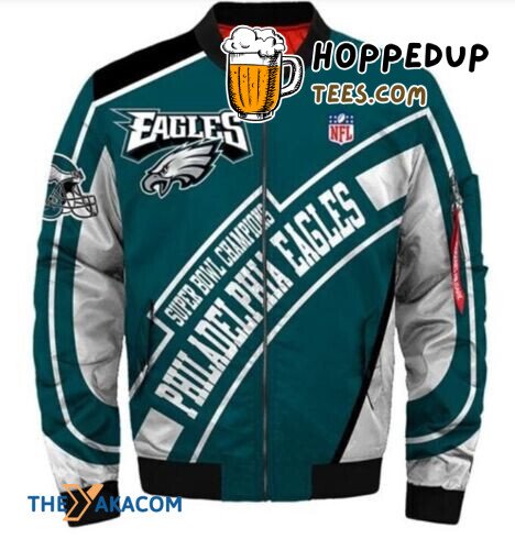 Philadelphia Eagles Super Bowl Champions Bomber Jacket Team Fan Surprise