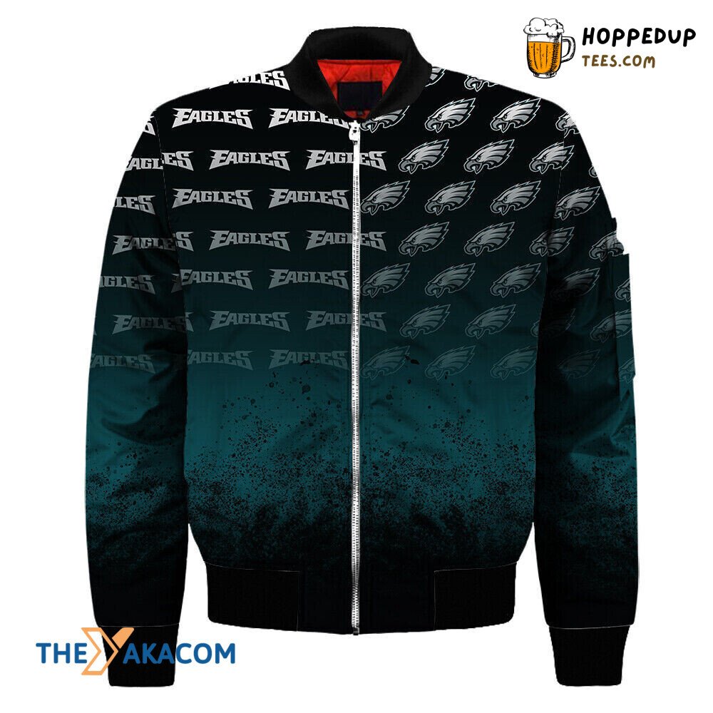Philadelphia Eagles Super Bowl Flight Team Fan Bomber Jacket Christmas Present