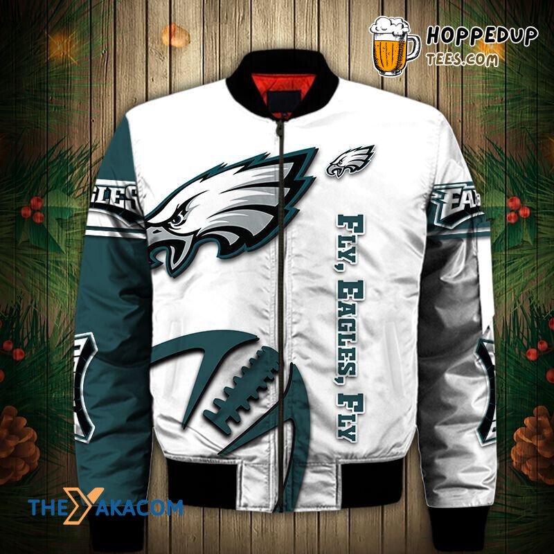 Philadelphia Eagles Super Bowl Fly Eagles Fan Bomber Jacket Christmas Gift