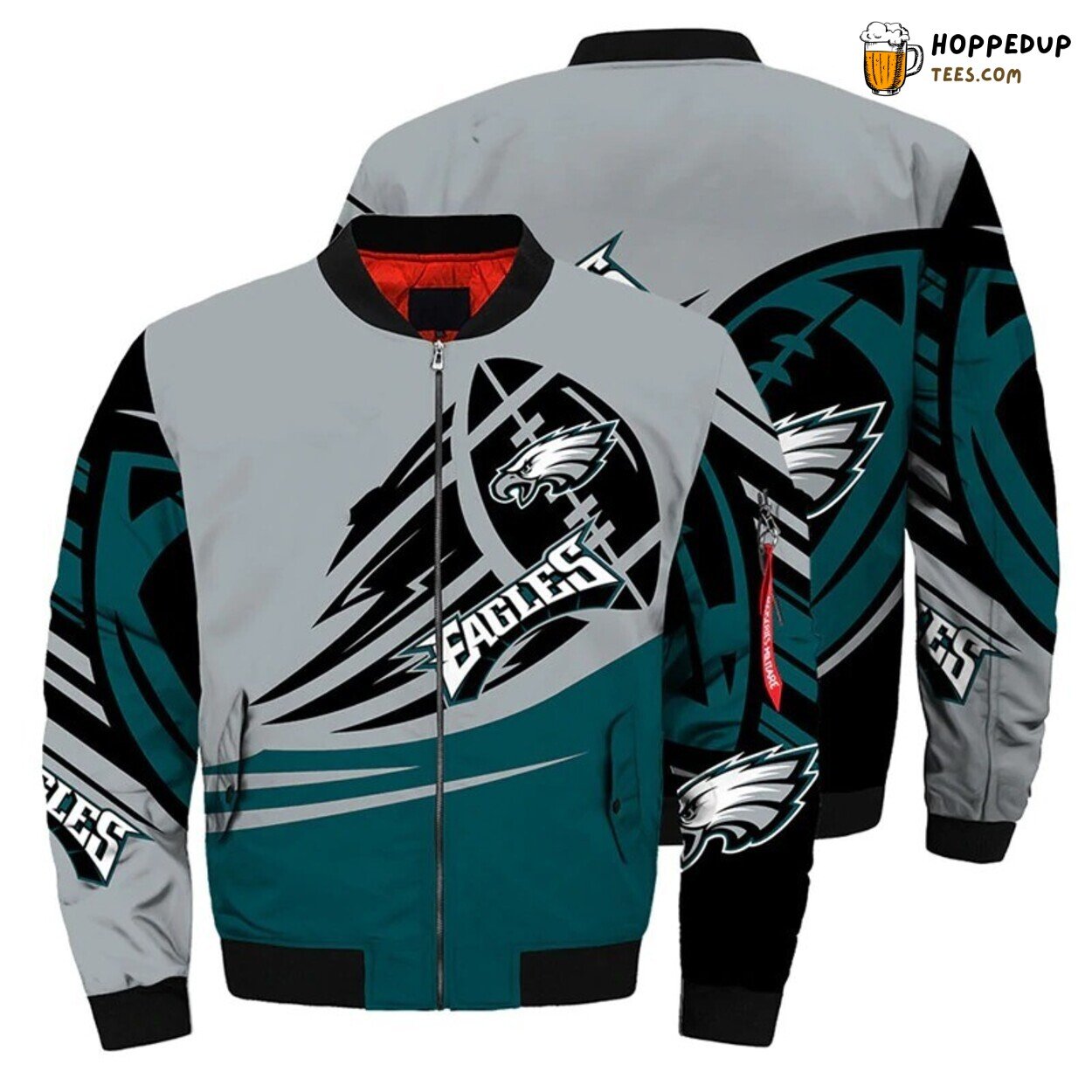 Philadelphia Eagles Ultra Balls Graphic Bomber Jacket Sportswear Choice
