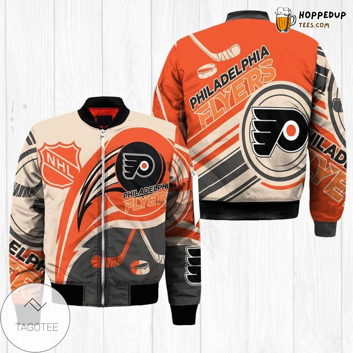 Philadelphia Flyers NHL Vibrant Orange Bomber Jacket Series