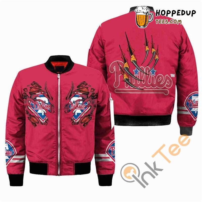 Philadelphia Phillies MLB Aggressive Claws Bomber Jacket Style