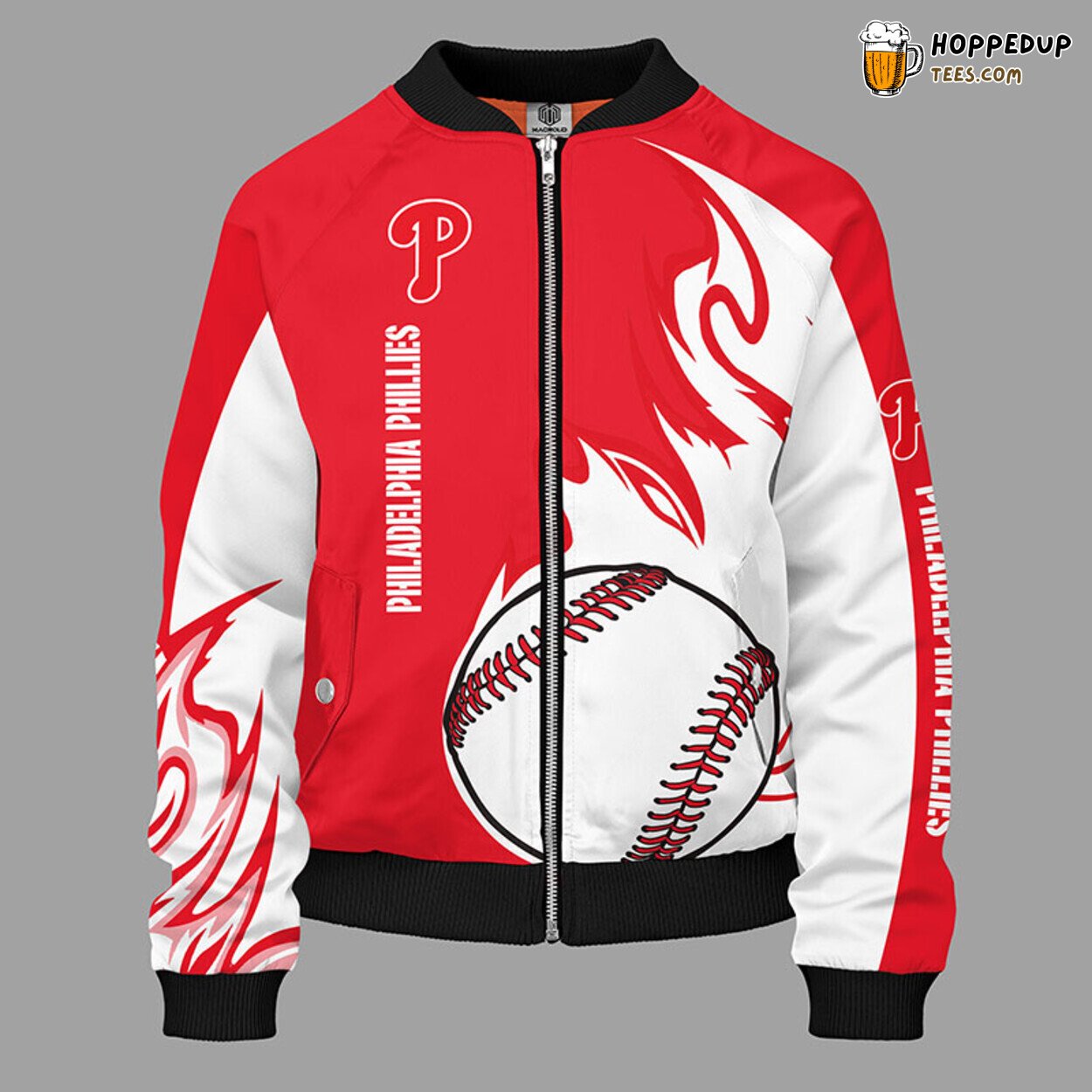 Philadelphia Phillies MLB Classic Red Unique Bomber Jacket Design